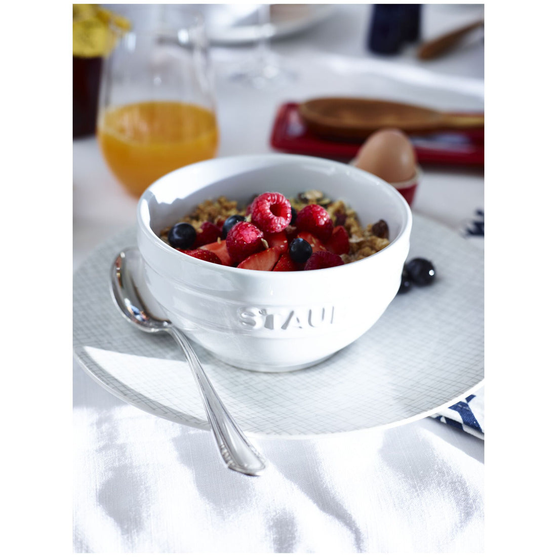 Staub Stoneware 2-pc Large Universal Bowl Set (6.5-inch/1.25-qt) - White