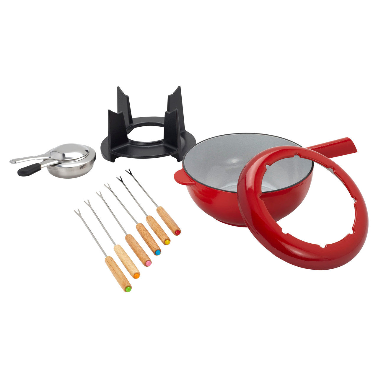 ZWILLING Cookware Specialties 8-inch Fondue Pot with 6 Forks