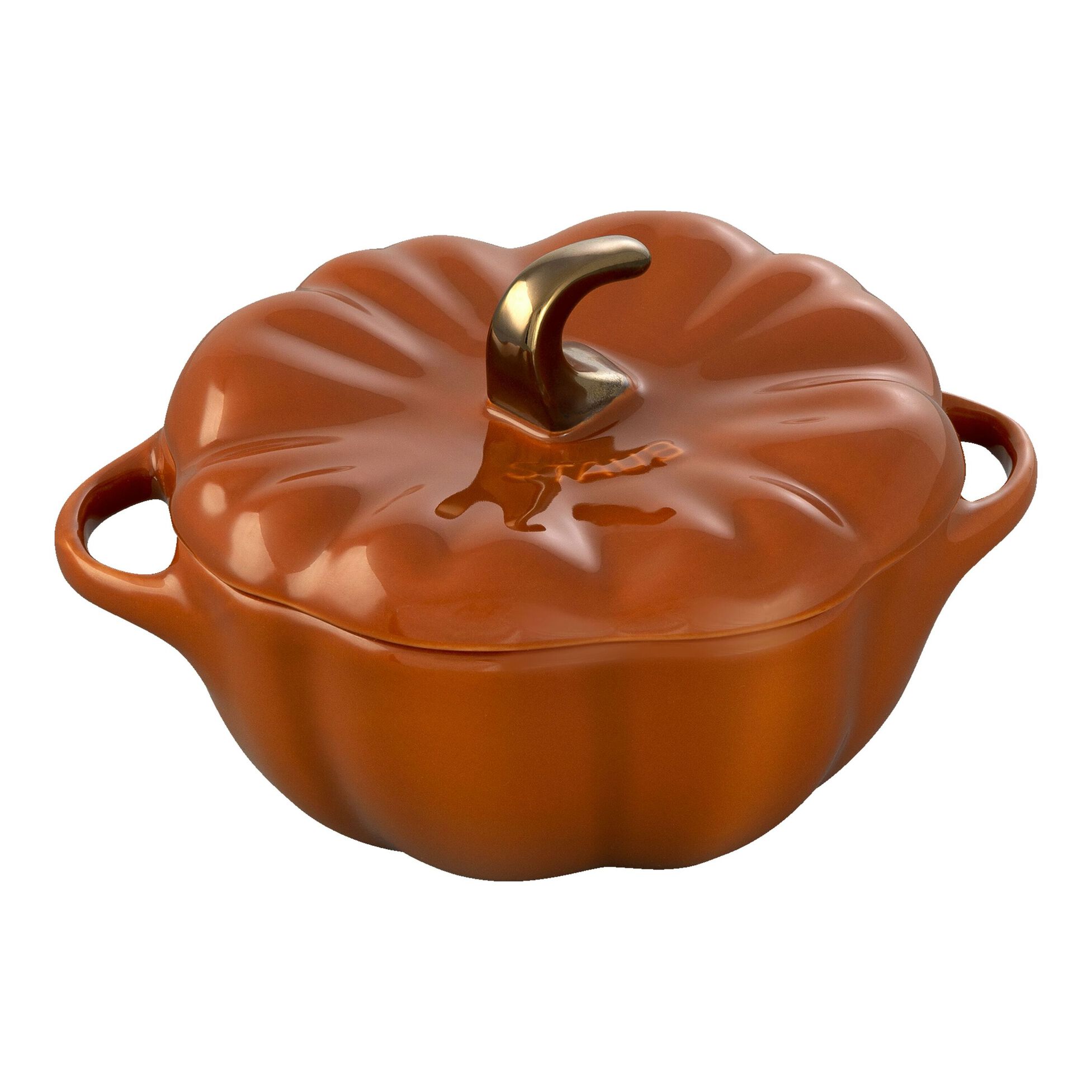 Staub Stoneware 16-oz Petite Pumpkin Cocotte - Burnt Orange