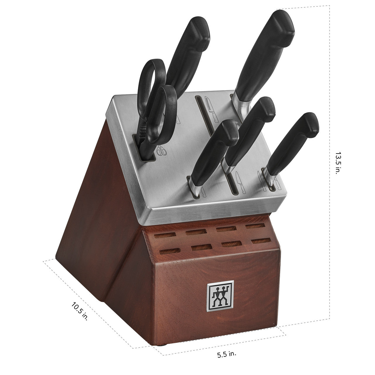ZWILLING Four Star 7-pc Self-Sharpening Knife Block Set