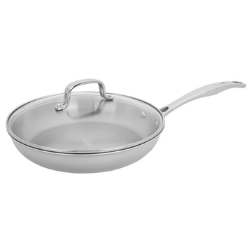 Henckels CLAD H3 10-inch Stainless Steel Fry Pan with Lid
