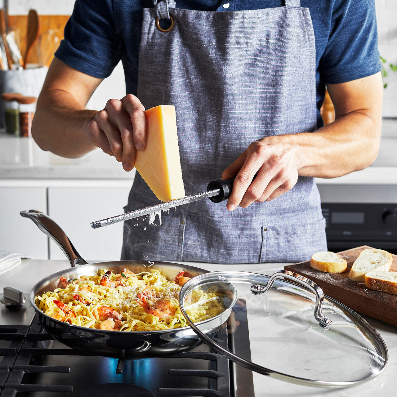 Henckels CLAD H3 10-inch Stainless Steel Fry Pan with Lid