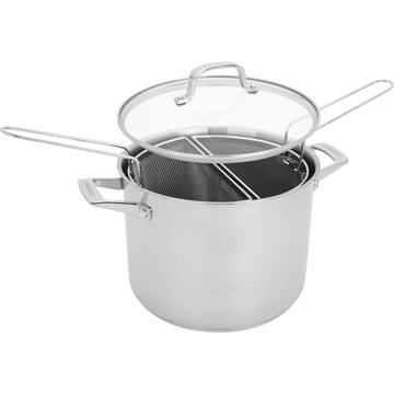 Henckels Specialties 8.5-qt Stainless Steel Pasta Pot with Straining Baskets