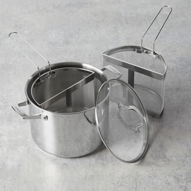 Henckels Specialties 8.5-qt Stainless Steel Pasta Pot with Straining Baskets