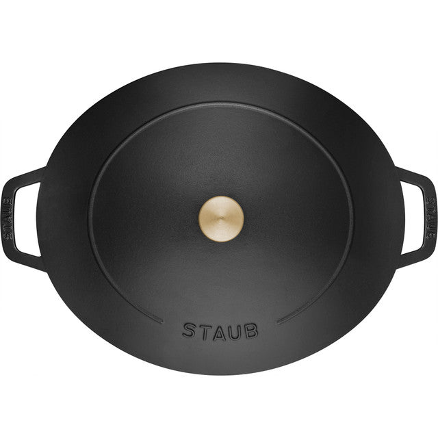 Staub Cast Iron 6.25-qt Wide Oval Dutch Oven - Black