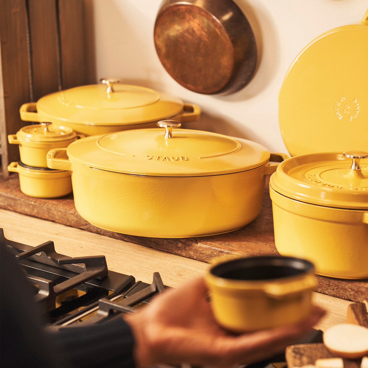 Staub Cast Iron 6.25-qt Wide Oval Dutch Oven - Citron