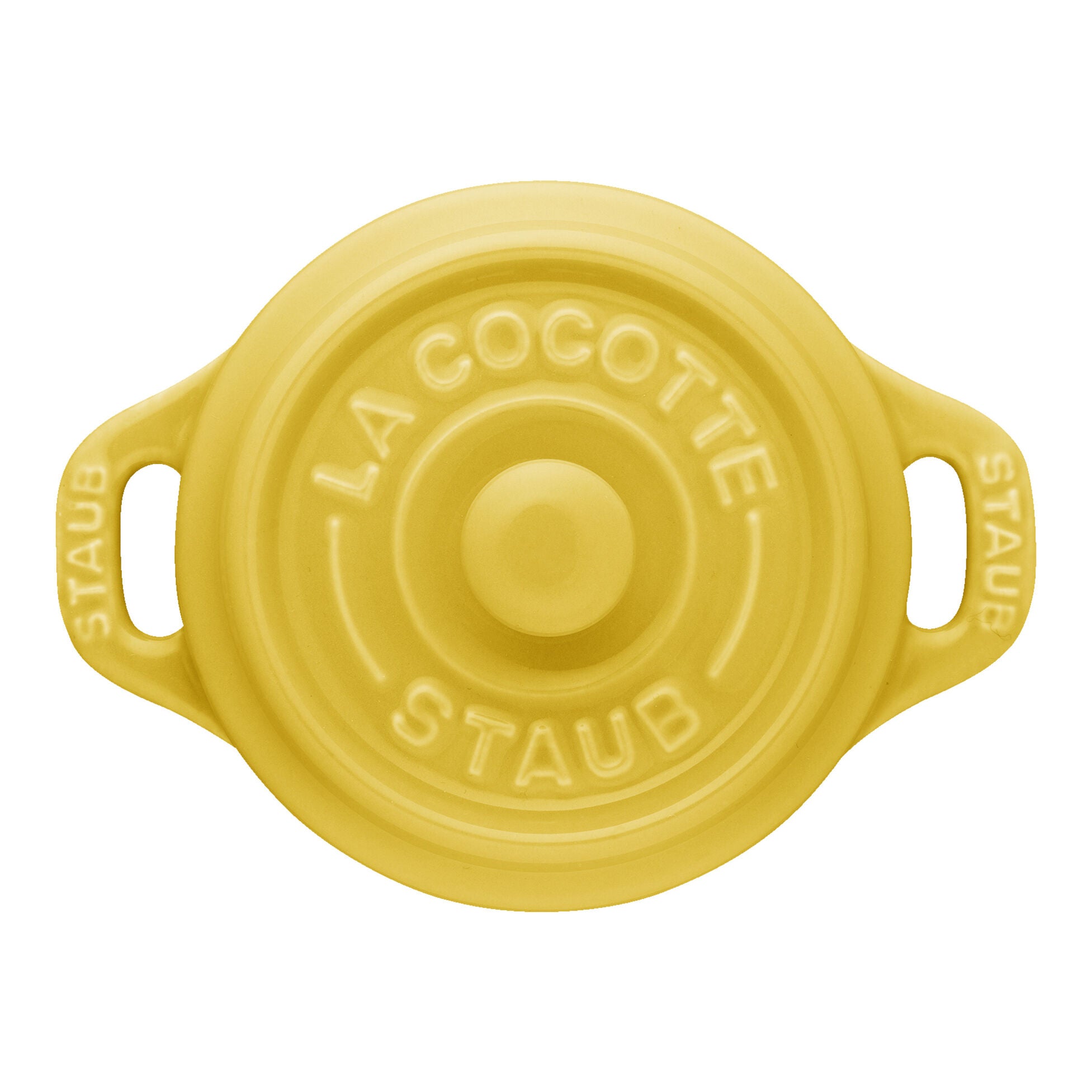 Staub Stoneware 3-pc Mini Round Cocotte Set (.25-qt) - Citron