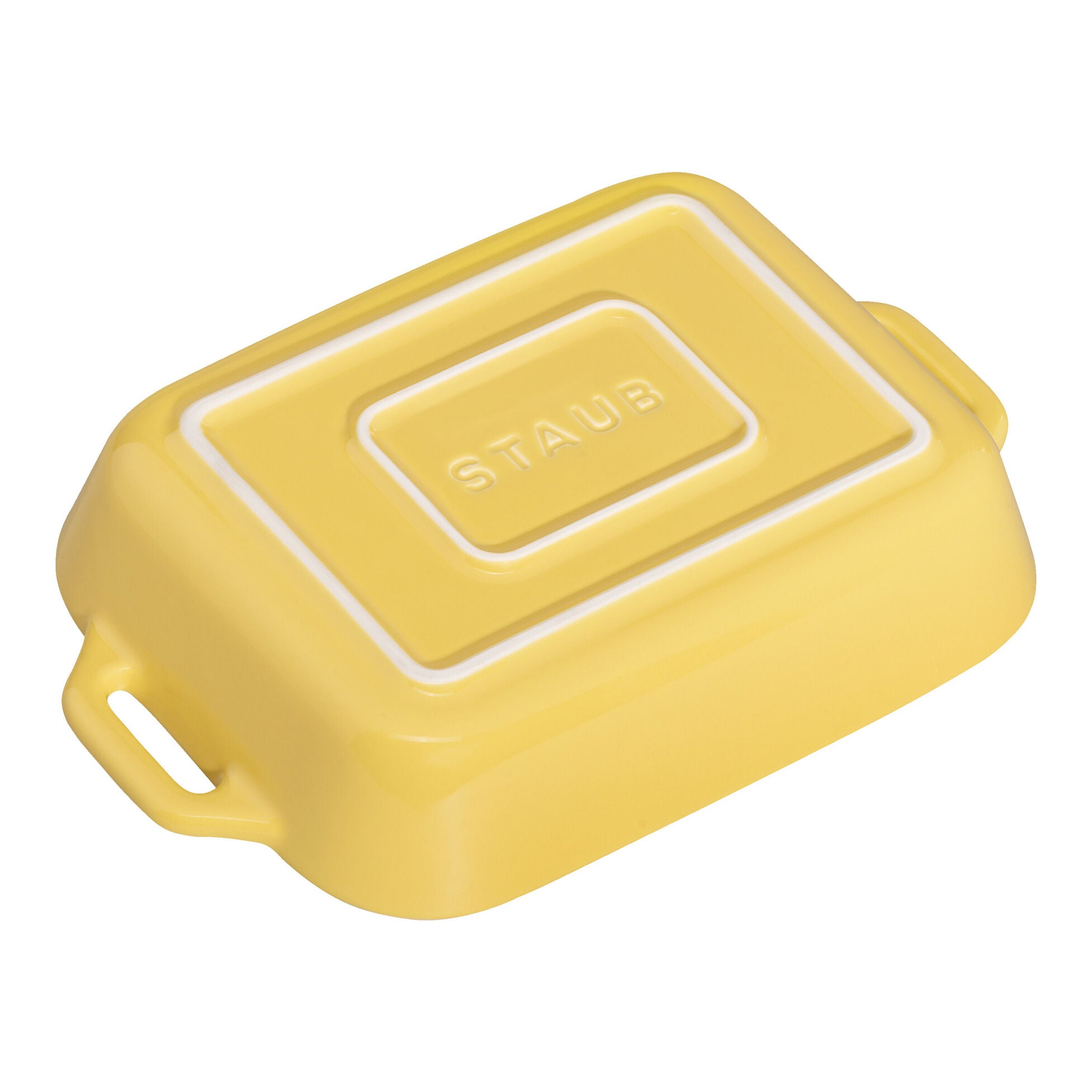 Staub Stoneware 2-pc Rectangular Baking Dish Set - Citron