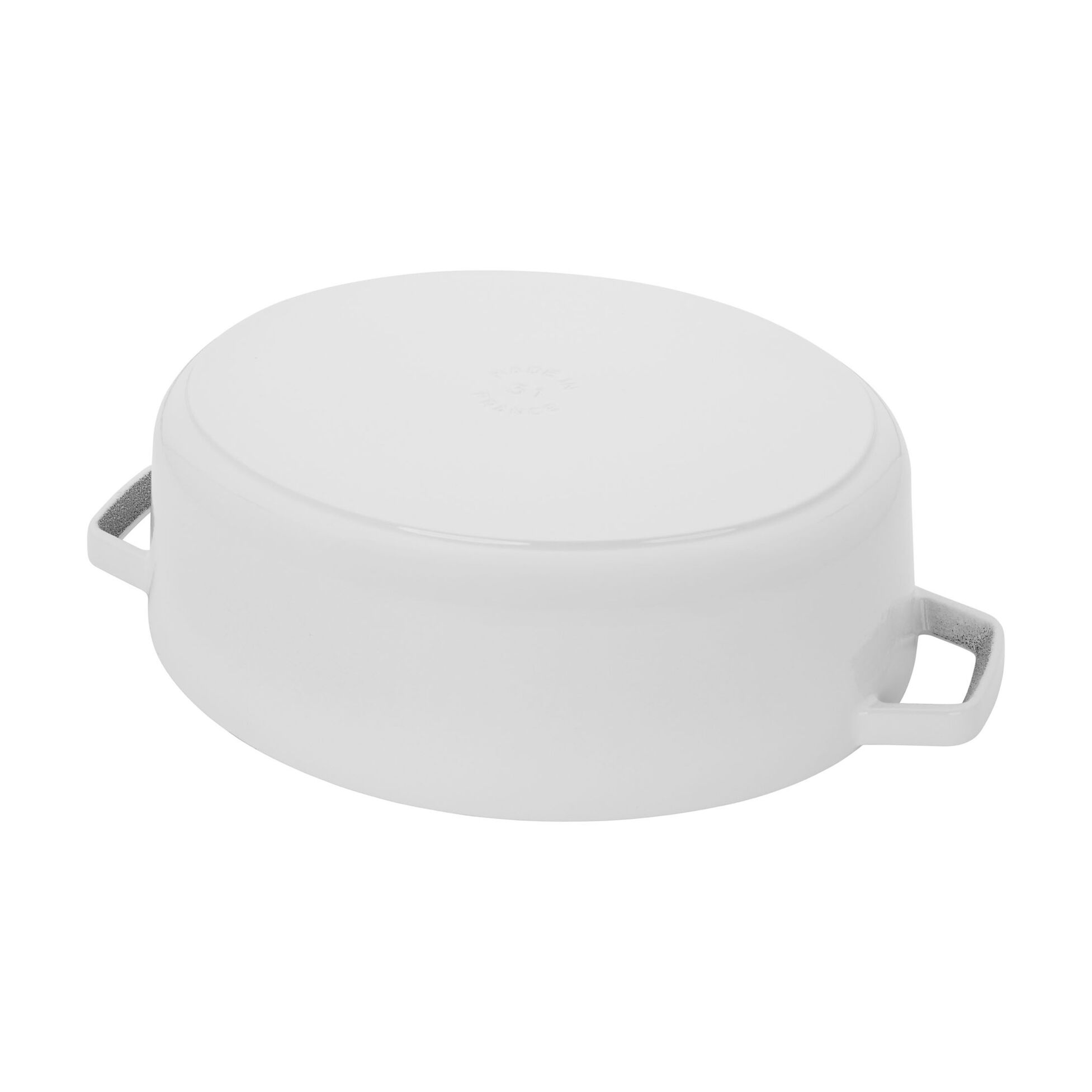 Staub Cast Iron 6.25-qt Wide Oval Dutch Oven - White