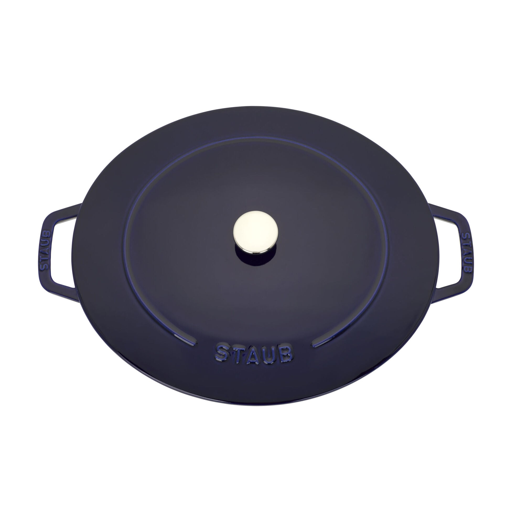 Staub Cast Iron 6.25-qt Wide Oval Dutch Oven - Dark Blue