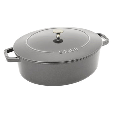 Staub Cast Iron 6.25-qt Wide Oval Dutch Oven - Graphite