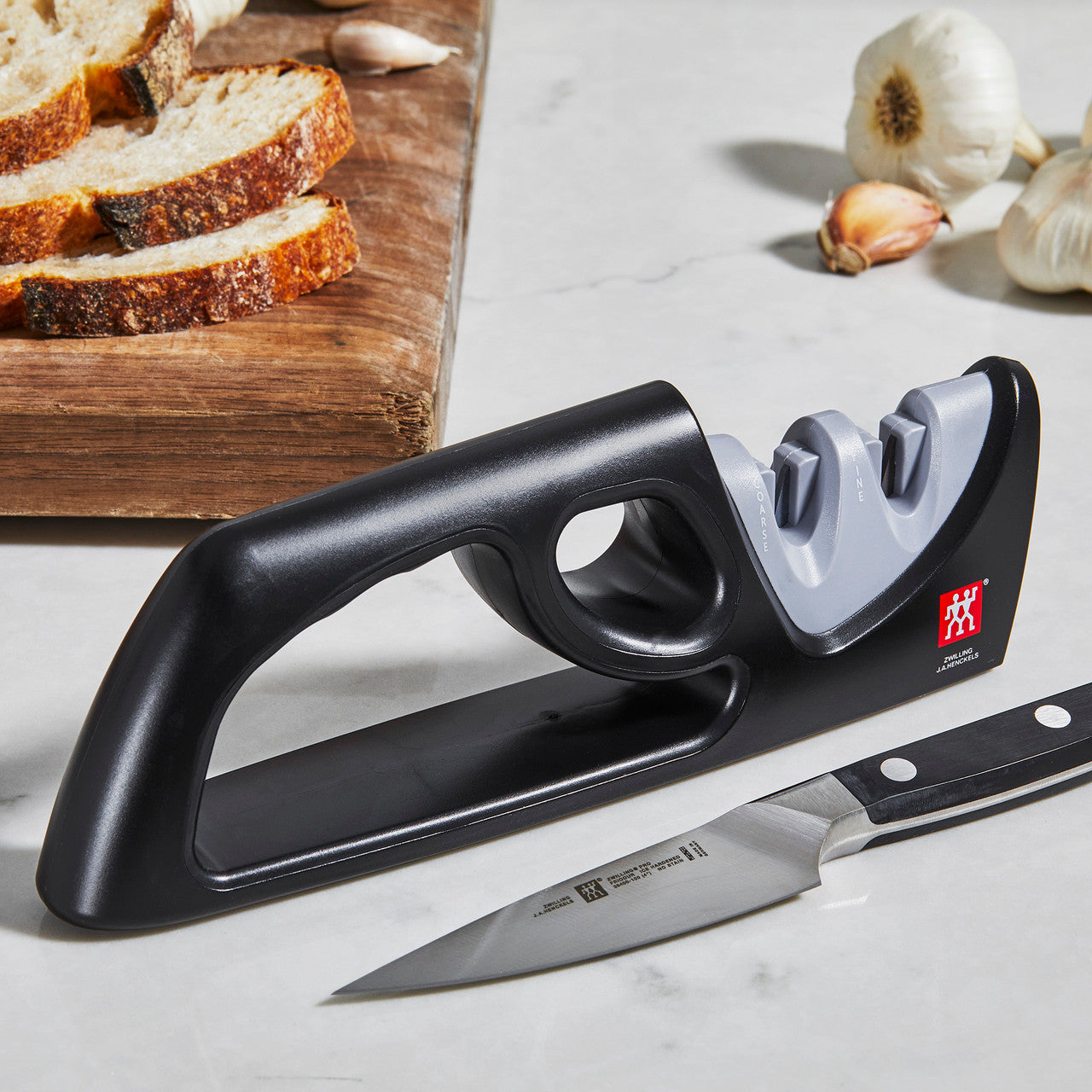 ZWILLING 2-stage Pull-Through Sharpener-Gray