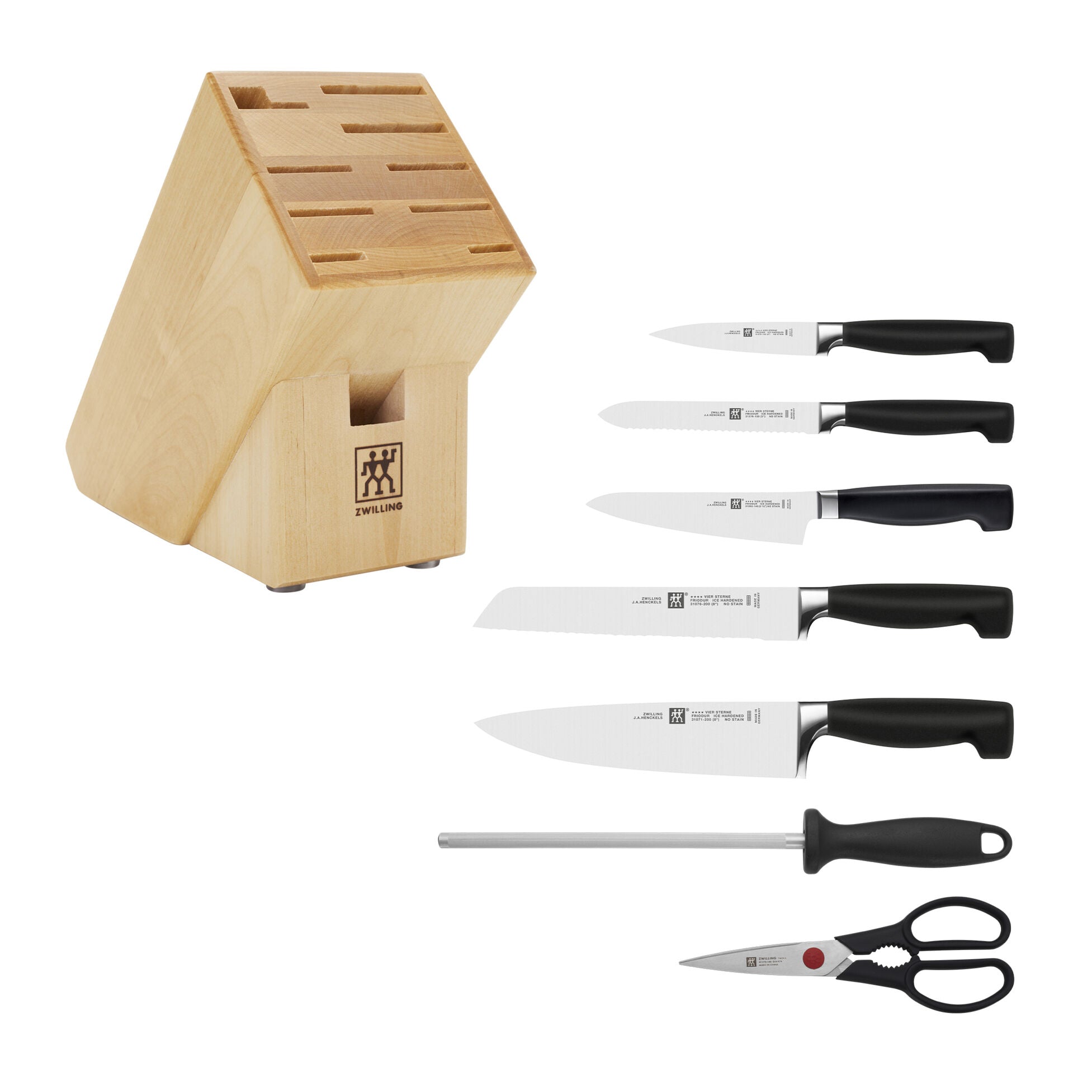 ZWILLING Four Star 8-pc Knife Block Set