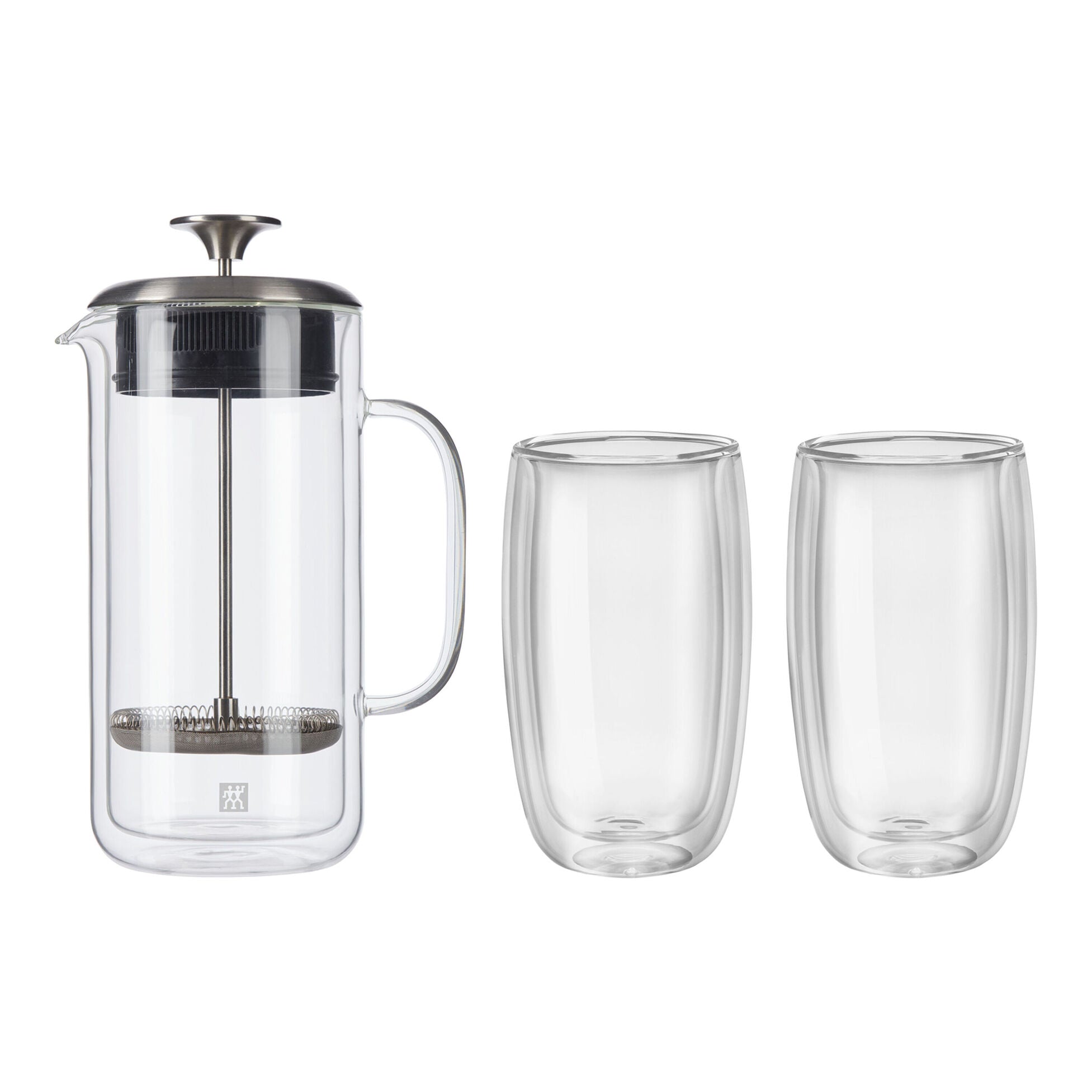 ZWILLING Sorrento Plus 3-pc Latte Set French Press, 27oz. and Latte Glass, 11.8oz.