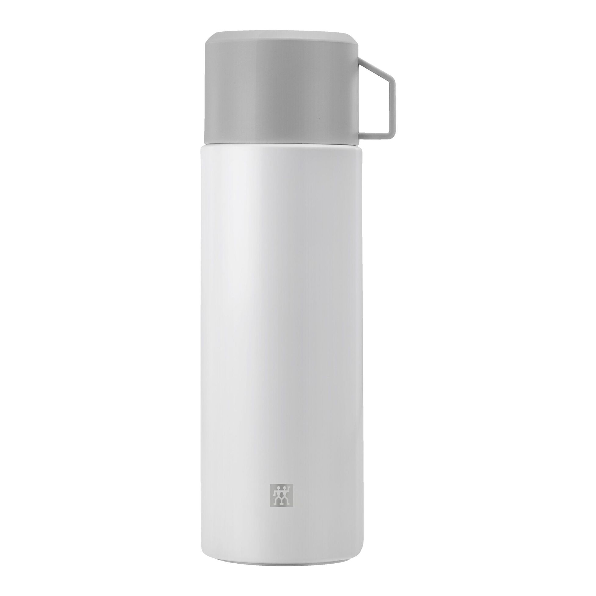 ZWILLING Thermo Bev Bottle w/ Lid/Cup, 33.8 oz/1L - Silver-White