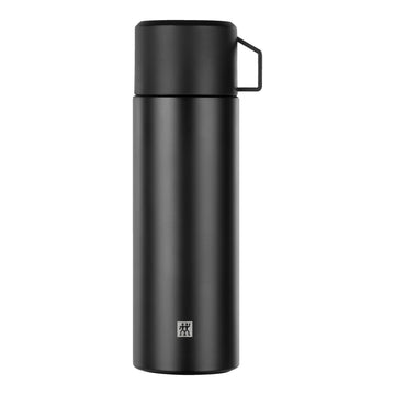 ZWILLING Thermo Bev Bottle w/ Lid/Cup, 33.8 oz/1L - Matte Black