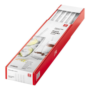 ZWILLING Sorrento Glassware Glass Straw - Clear - Straight Set