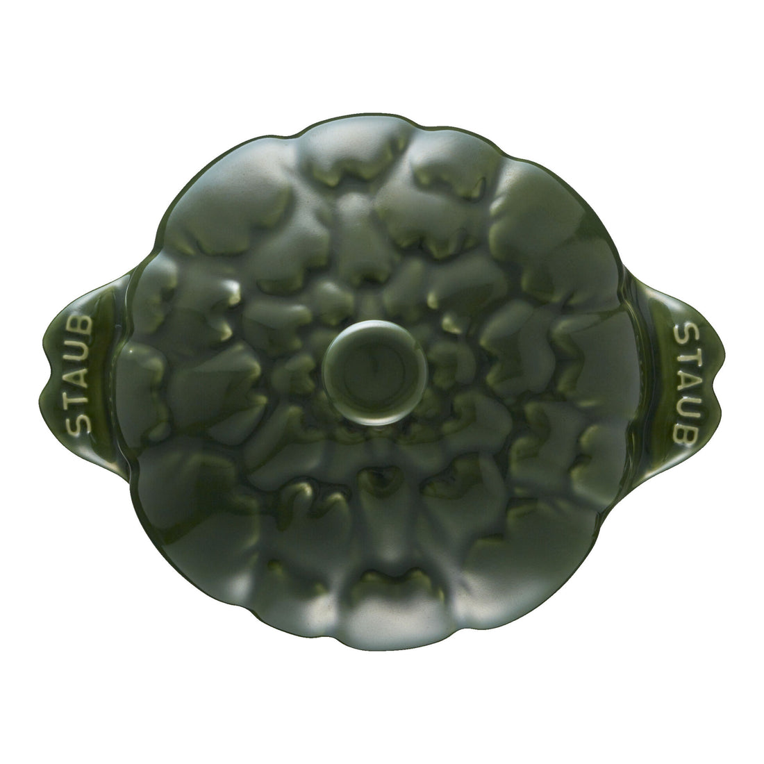 Staub Stoneware 16-oz Petite Artichoke Cocotte - Basil