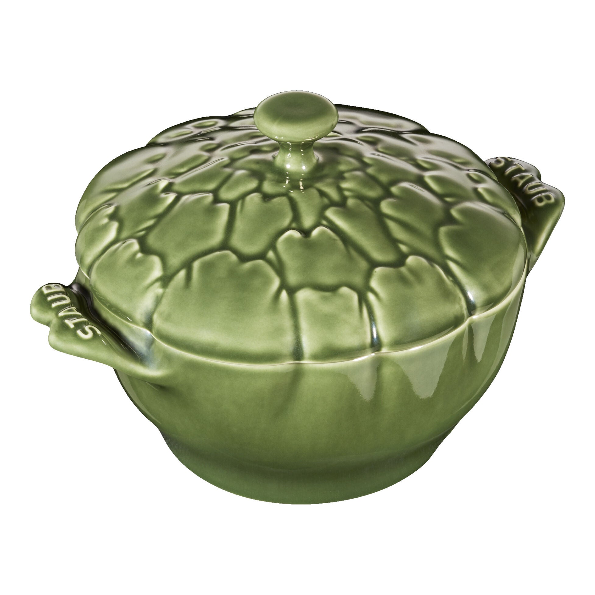 Staub Stoneware 16-oz Petite Artichoke Cocotte - Basil