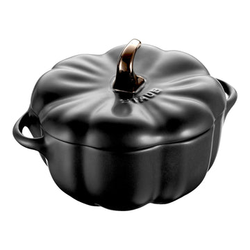 Staub Stoneware 16-oz Petite Pumpkin Cocotte - Matte Black