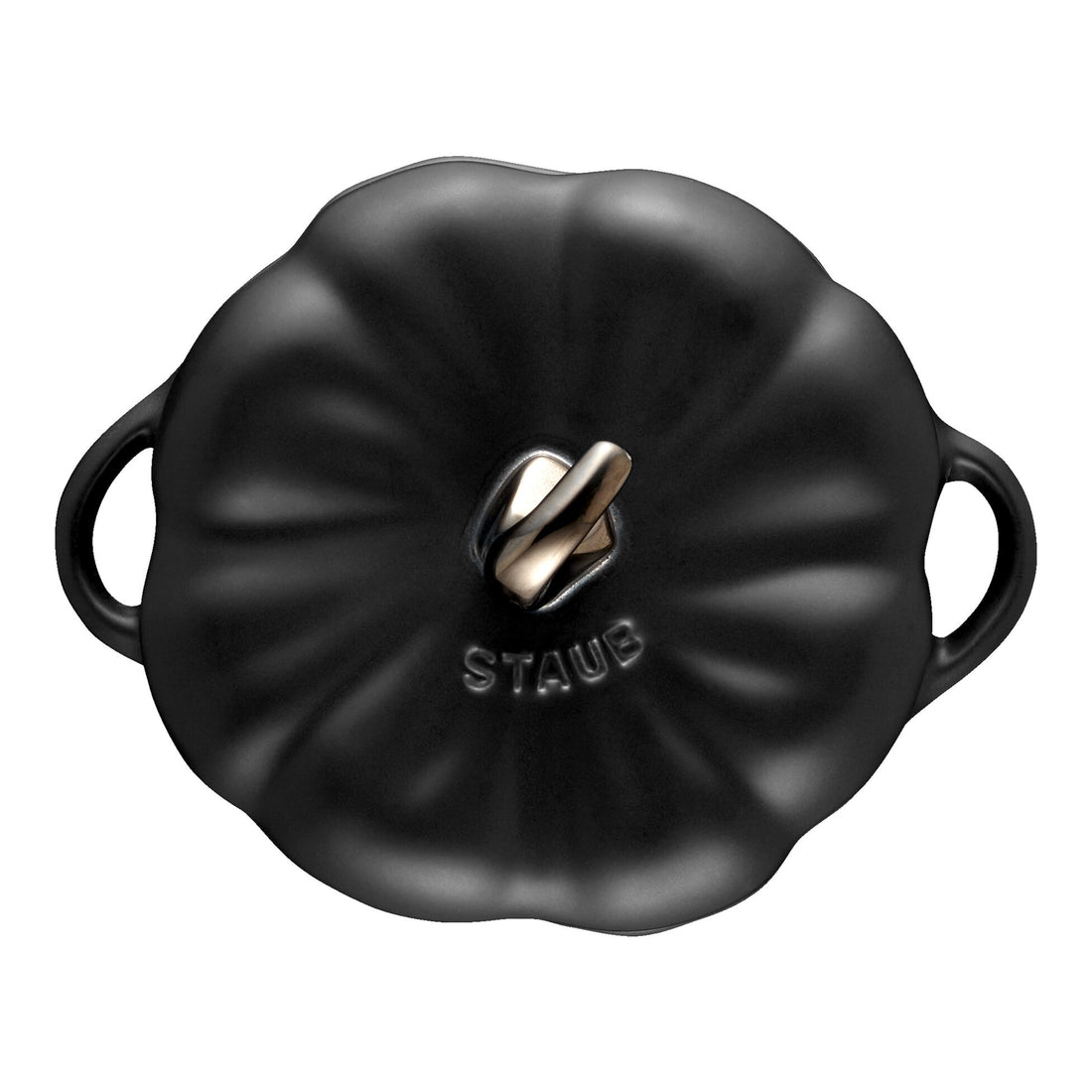Staub Stoneware 16-oz Petite Pumpkin Cocotte - Matte Black