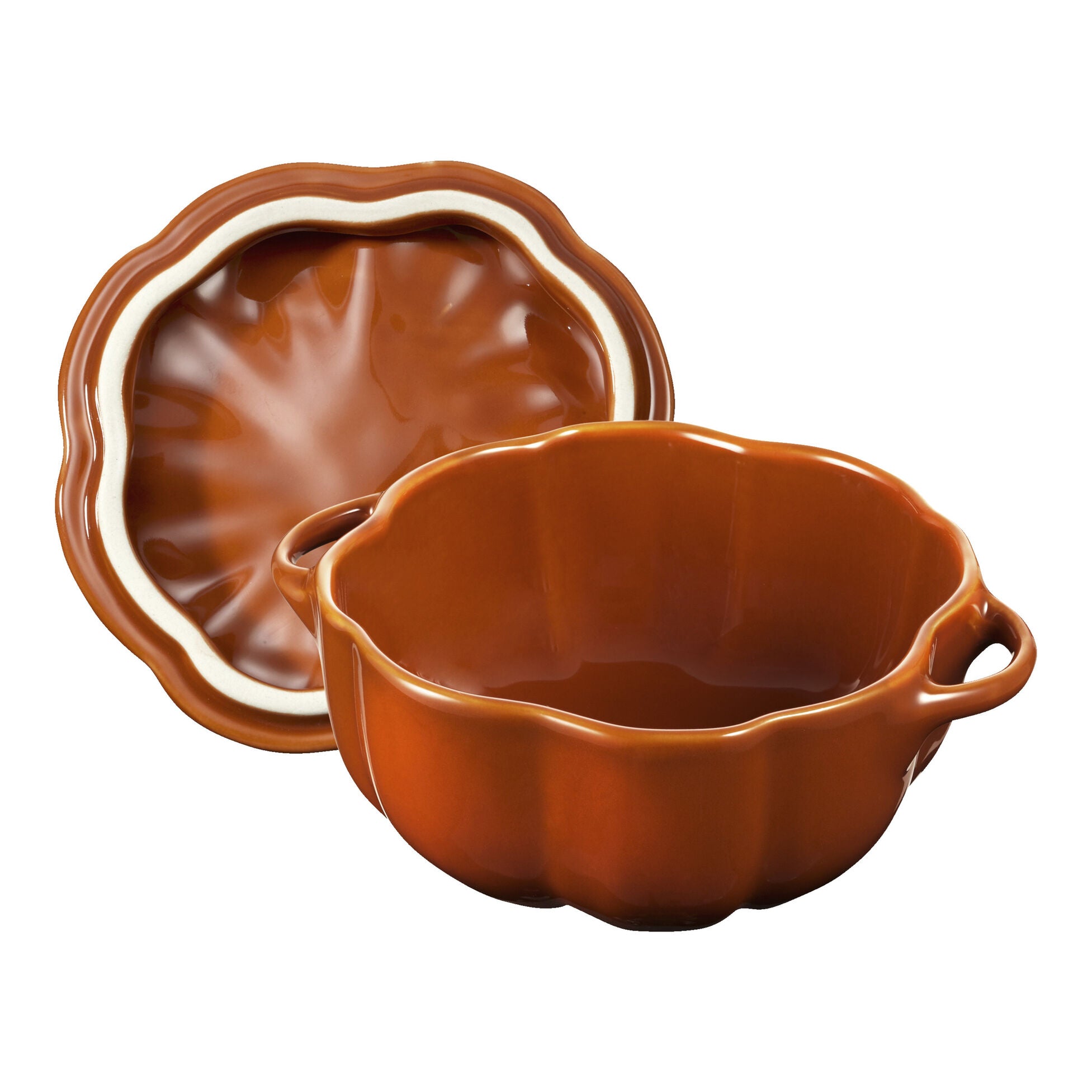 Staub Stoneware 24-oz Pumpkin Cocotte - Burnt Orange