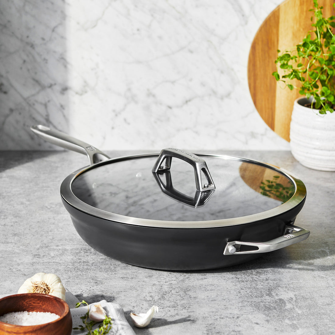 ZWILLING Motion 5-qt Aluminum Hard Anodized Deep Fryer Nonstick