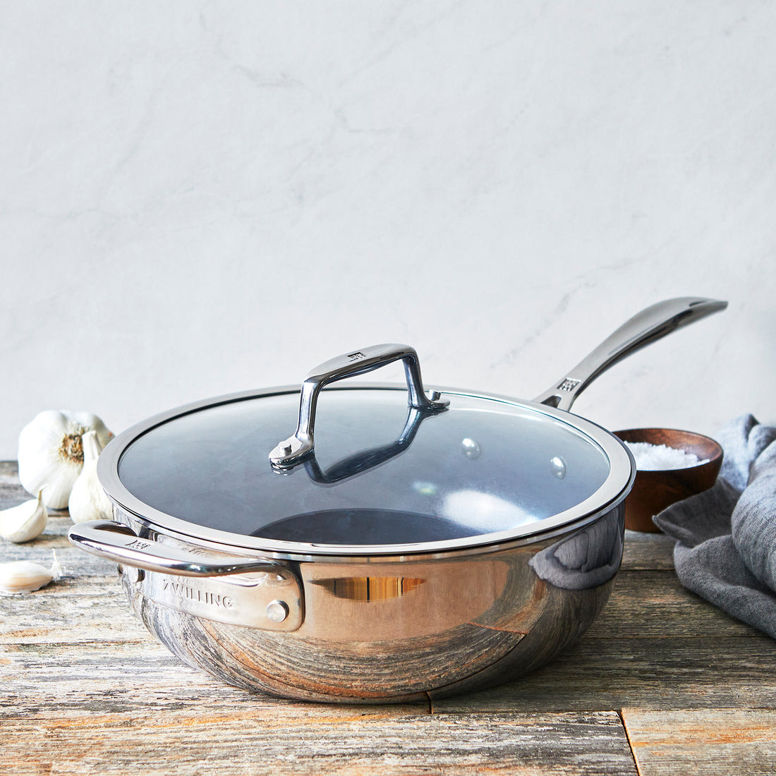 ZWILLING Clad CFX 4.5-qt Stainless Steel Ceramic Nonstick Perfect Pan