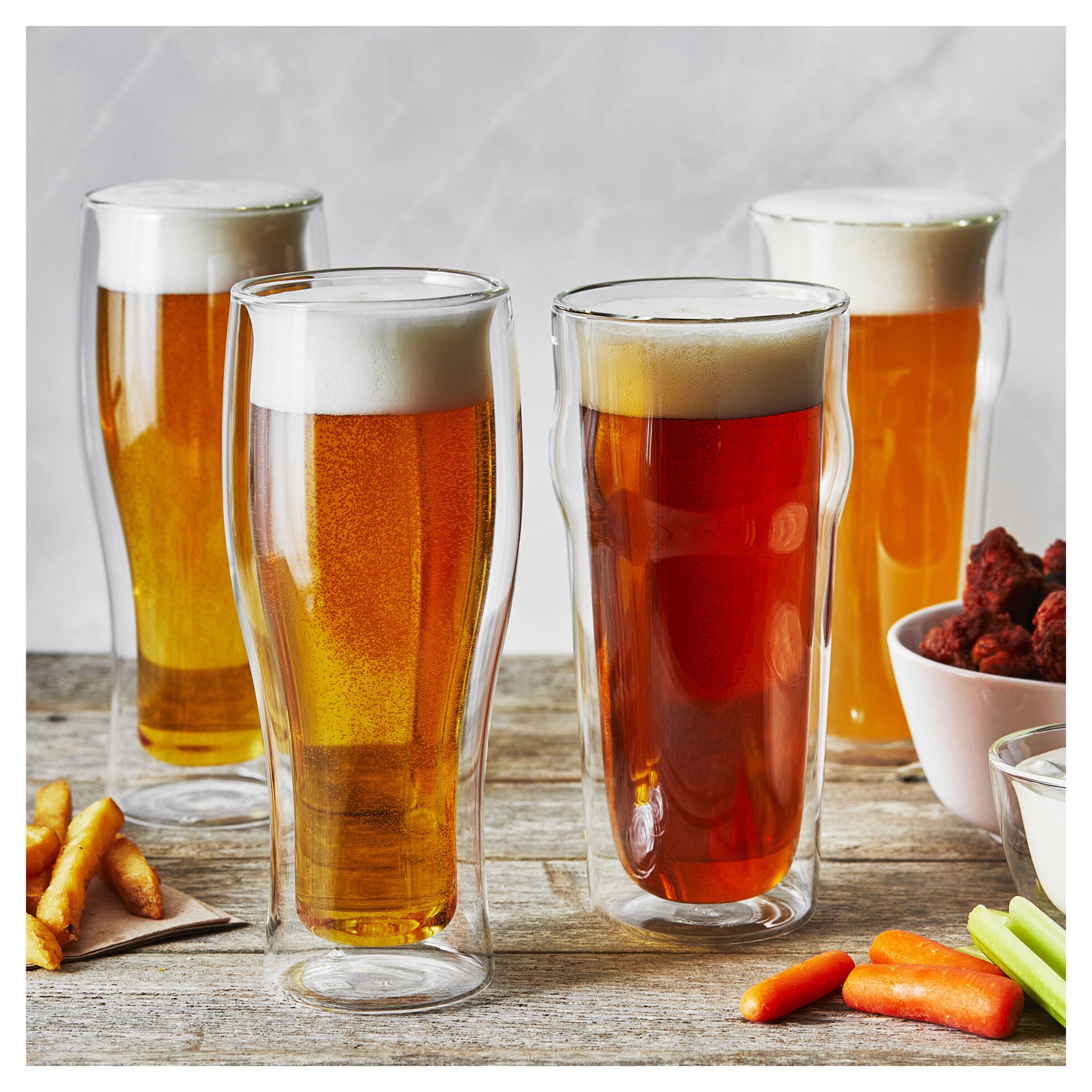 ZWILLING Sorrento Bar 4-pc Beer Glass Set 14 oz & 16 oz