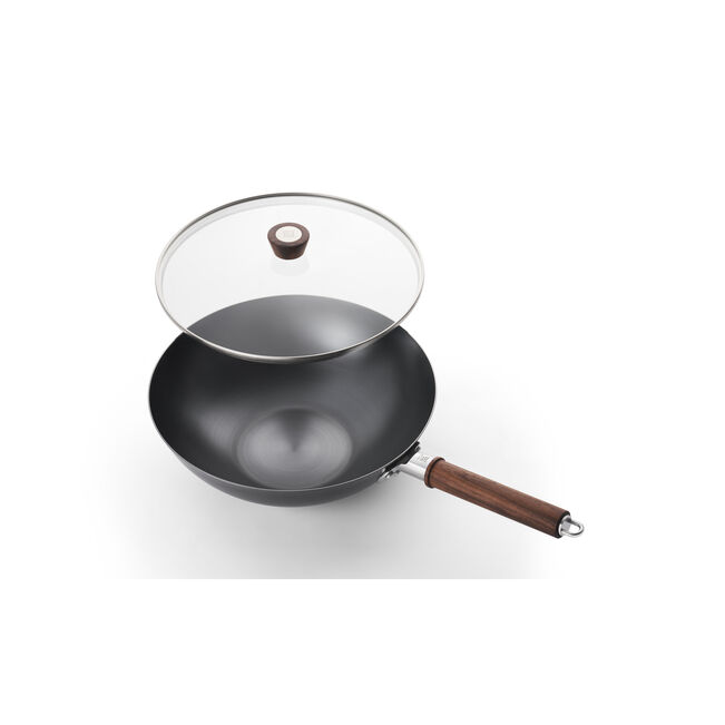 ZWILLING Dragon 12-inch Carbon Steel Wok with Lid