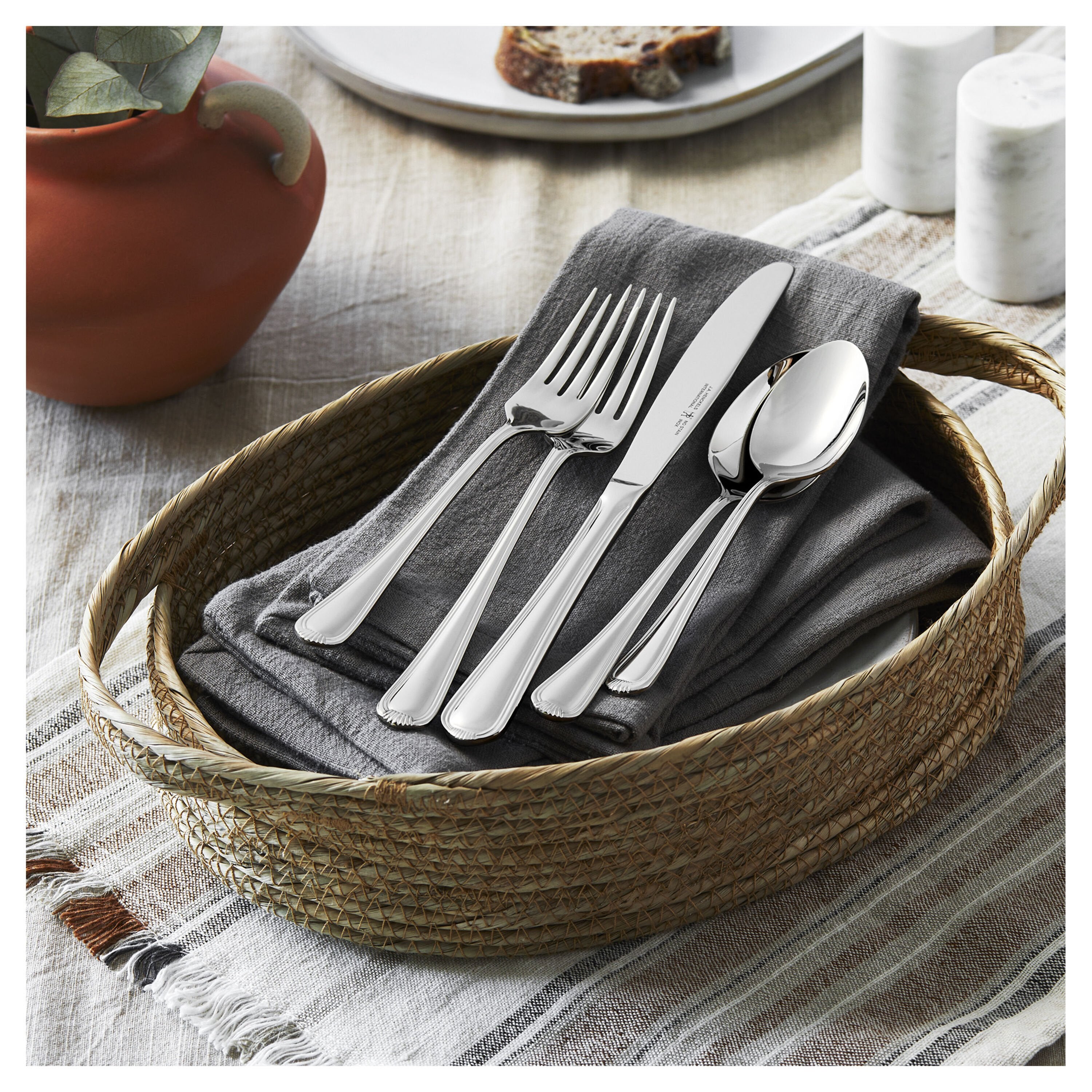 Henckels Alcea 65-pc 18/10 Stainless Steel Flatware Set