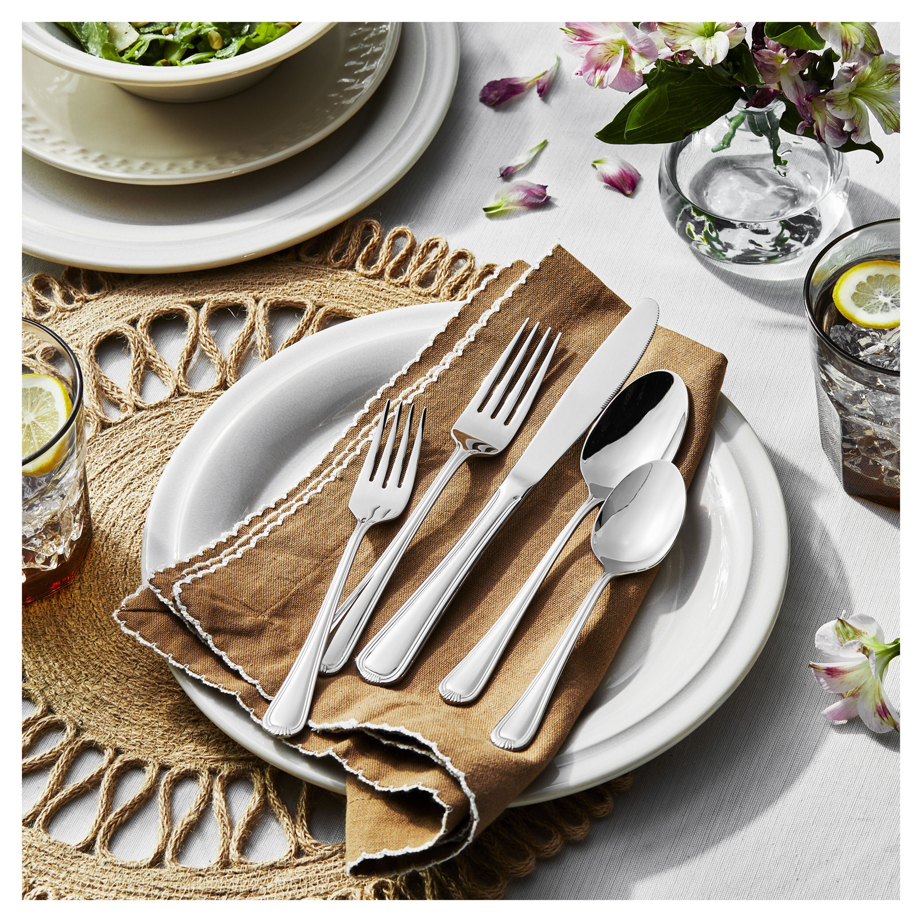 Henckels Alcea 65-pc 18/10 Stainless Steel Flatware Set