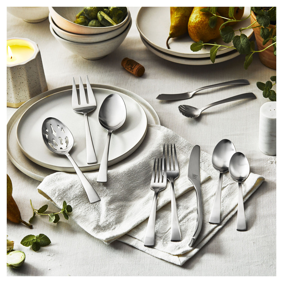 ZWILLING Bellasera Satin 45-pc 18/10 Stainless Steel Flatware Set