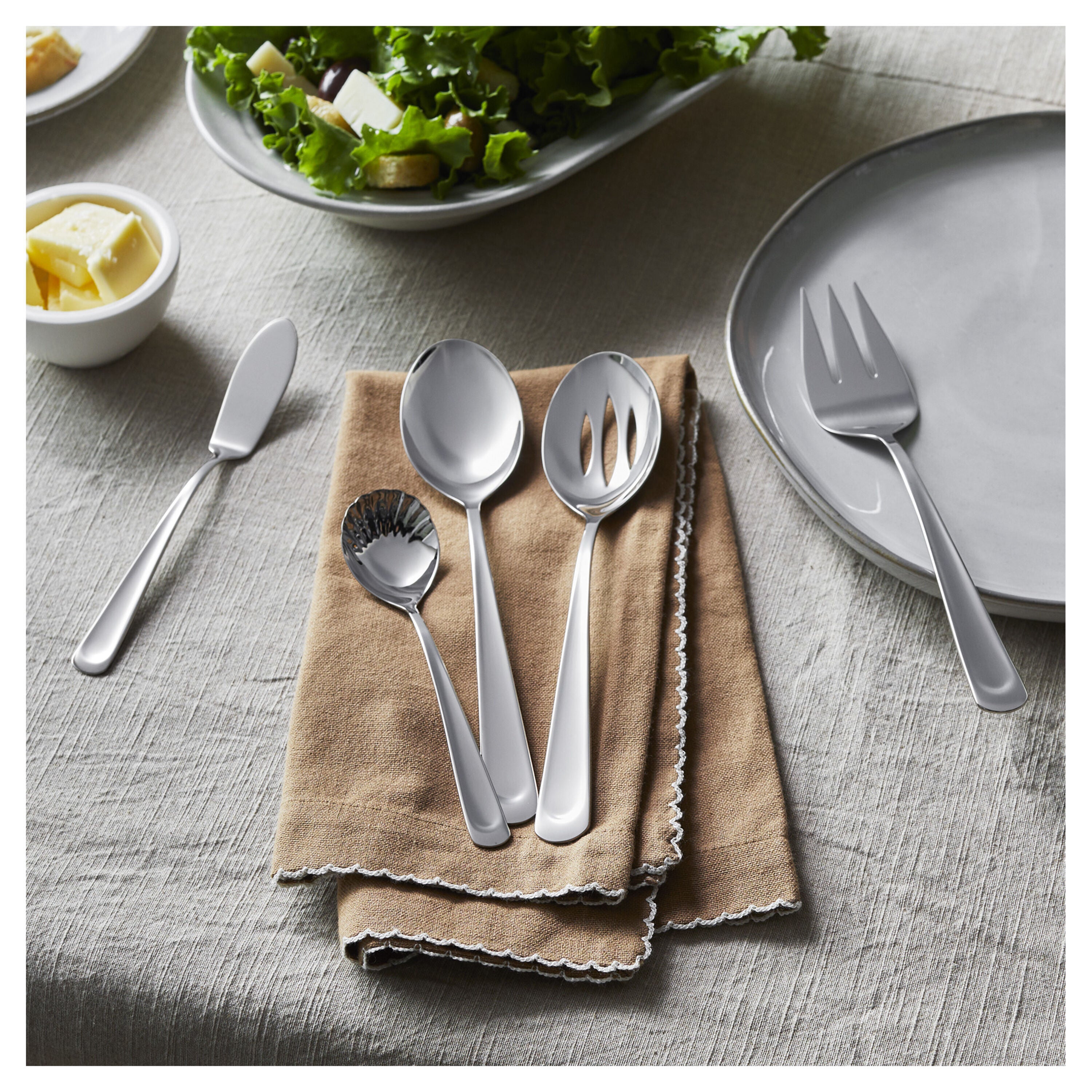Henckels Silvano  45-pc, 18/10 Stainless Steel, Flatware Set