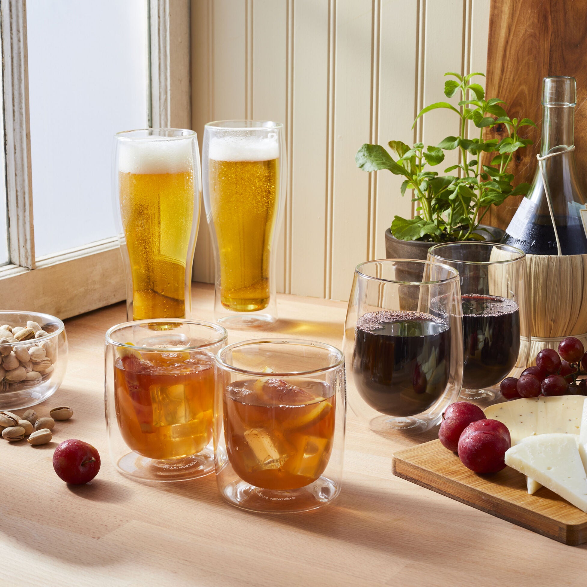 ZWILLING Sorrento Bar 6-pc Entertaining Mixed Glass Wine/Beer/Tumbler Set