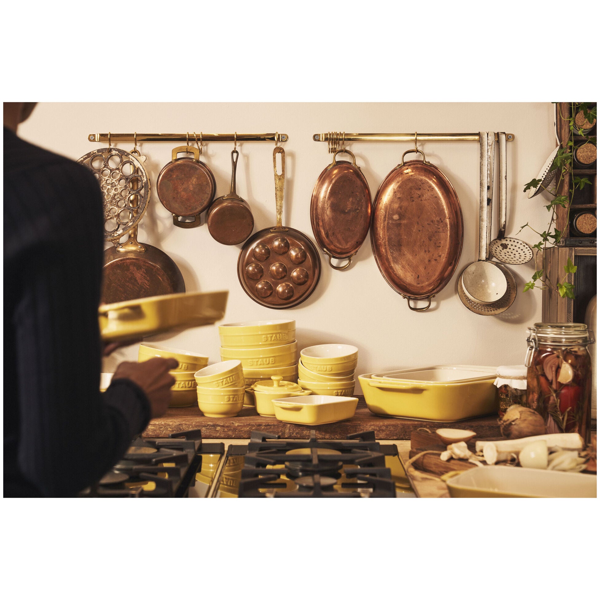 Staub Stoneware 2-pc Rectangular Baking Dish Set - Citron