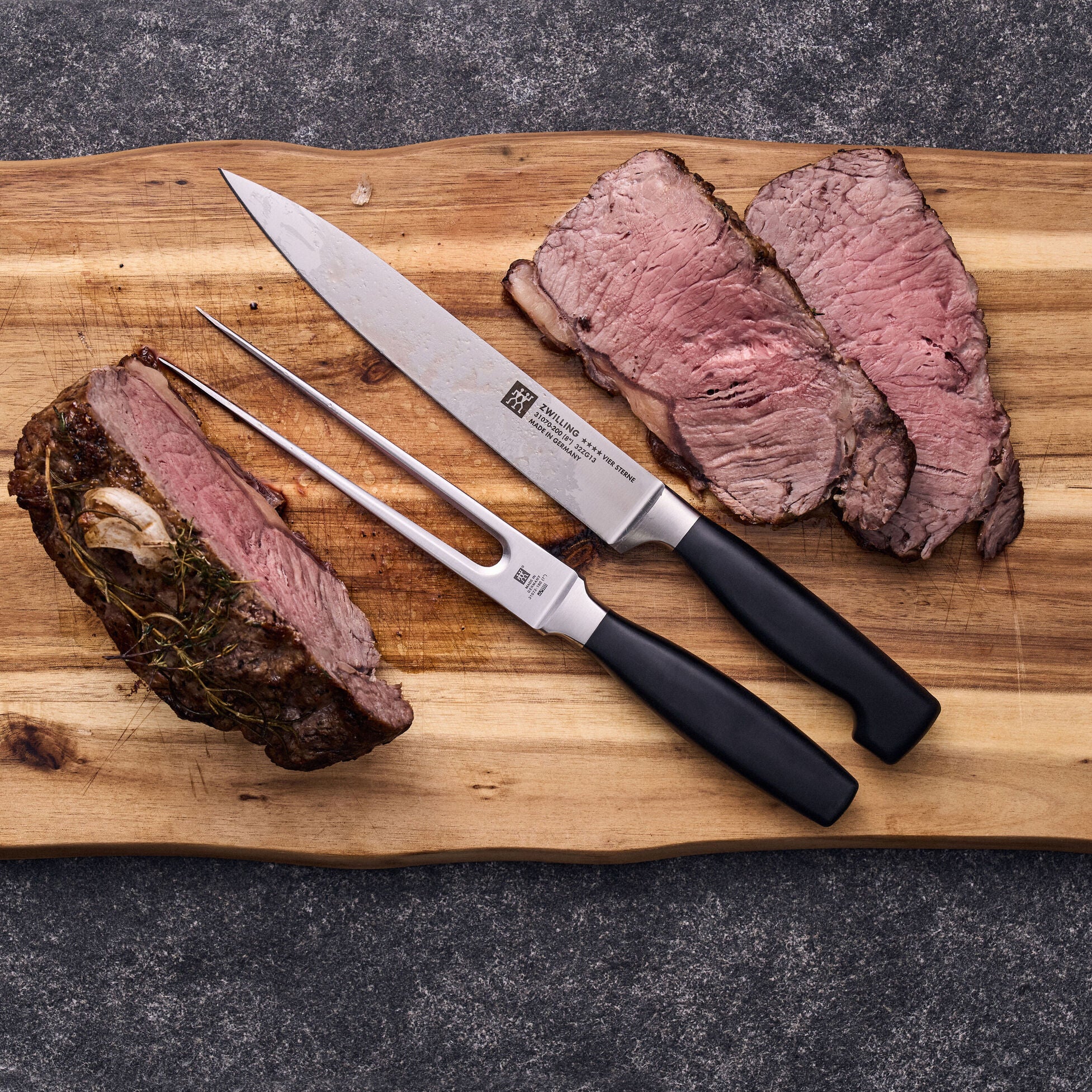 ZWILLING Four Star 2-pc Carving Knife & Fork Set