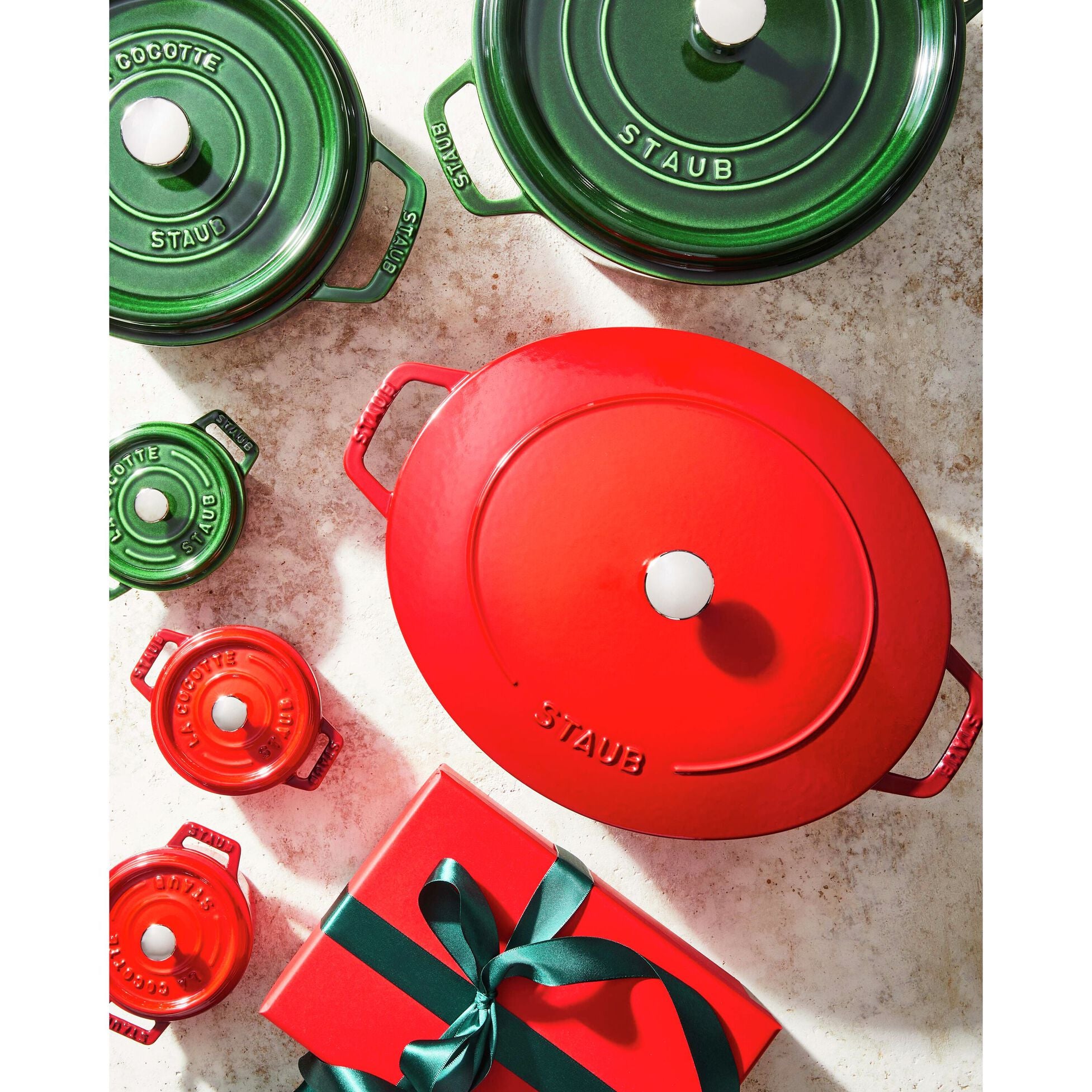 Staub Cast Iron 6.25-qt Wide Oval Dutch Oven - Cherry