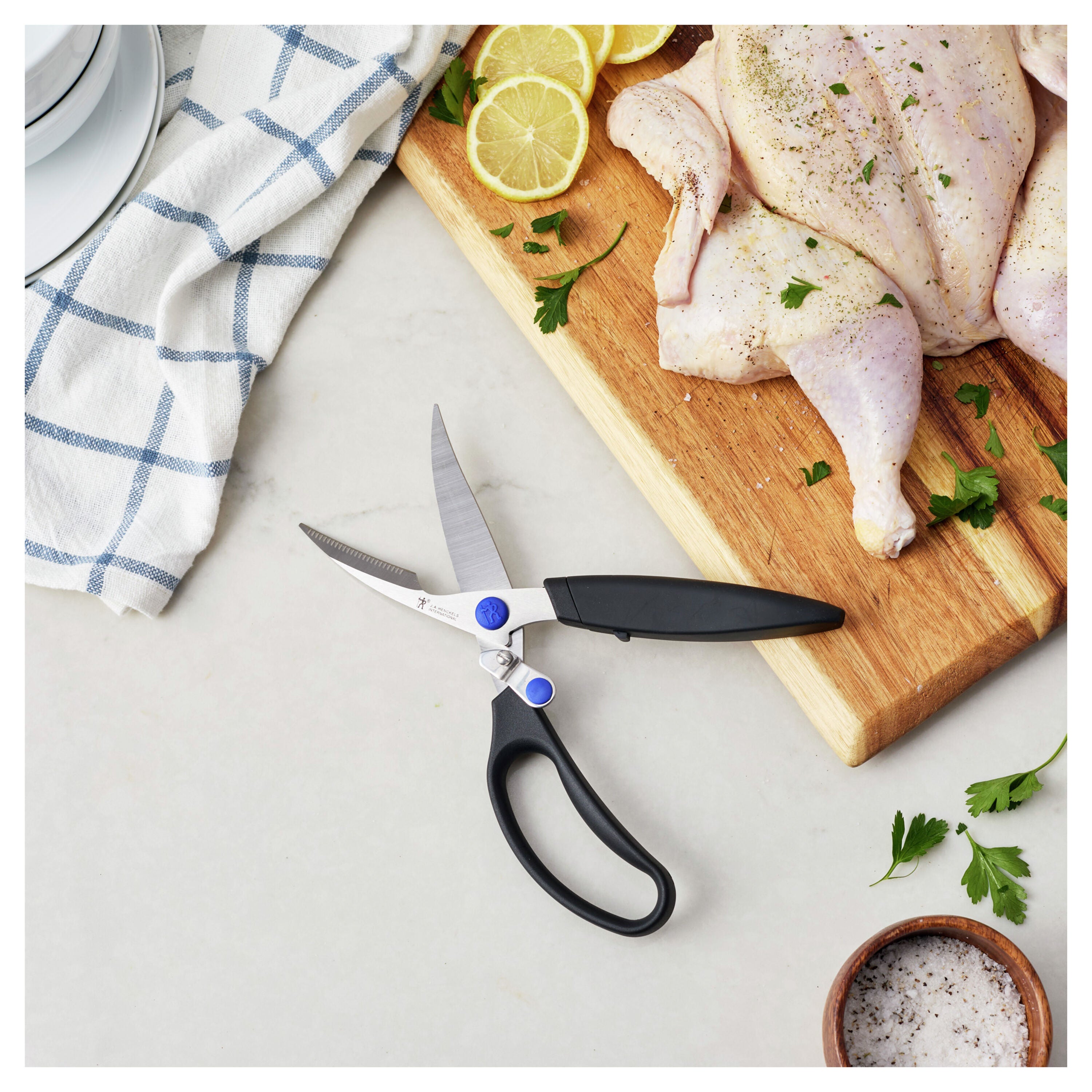 Henckels Poultry Shears Stainless, Black Handle
