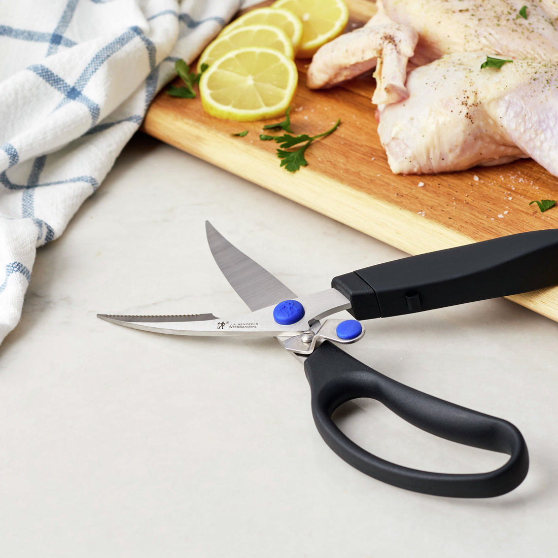 Henckels Poultry Shears Stainless, Black Handle