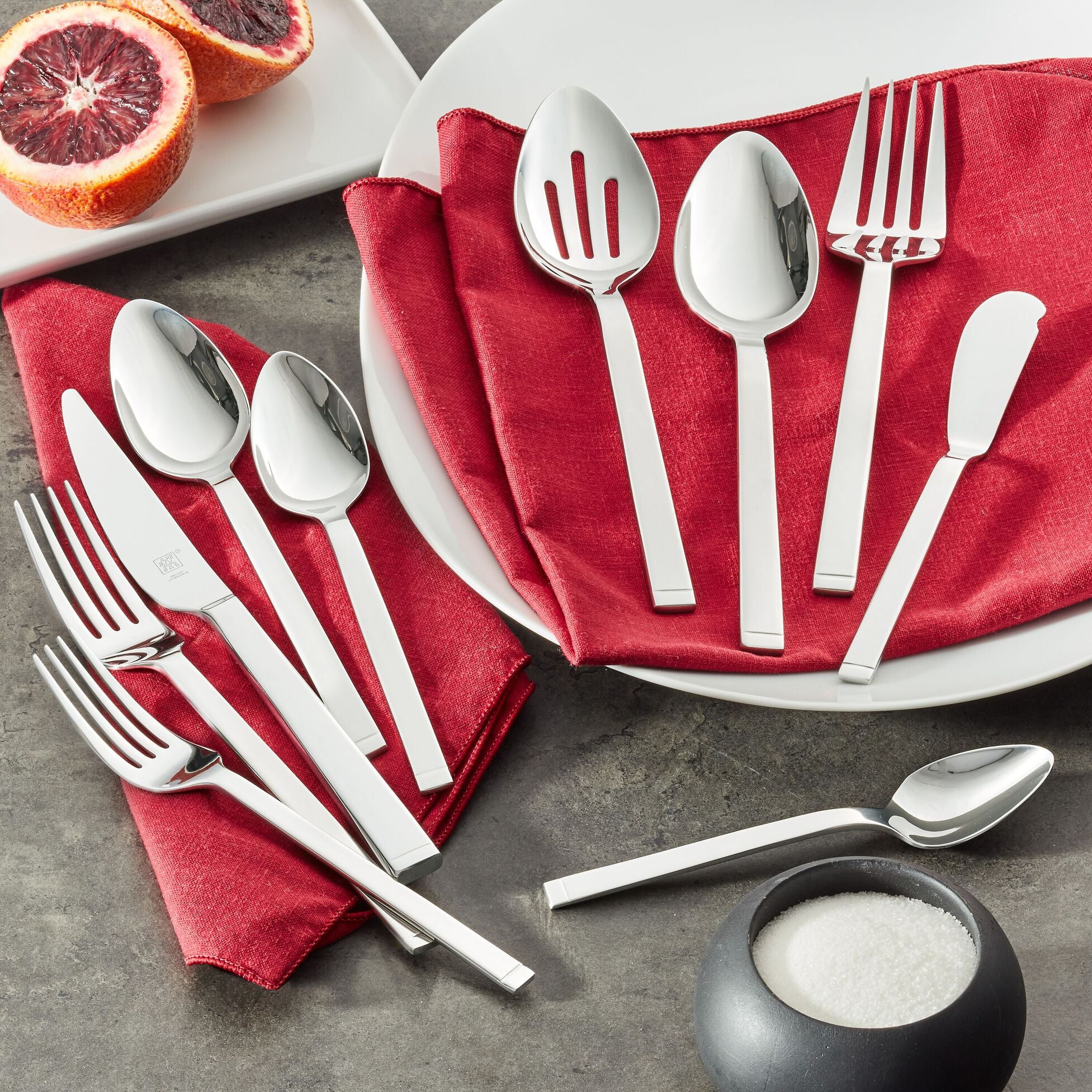 ZWILLING Squared 45-pc 18/10 Stainless Steel Flatware Set