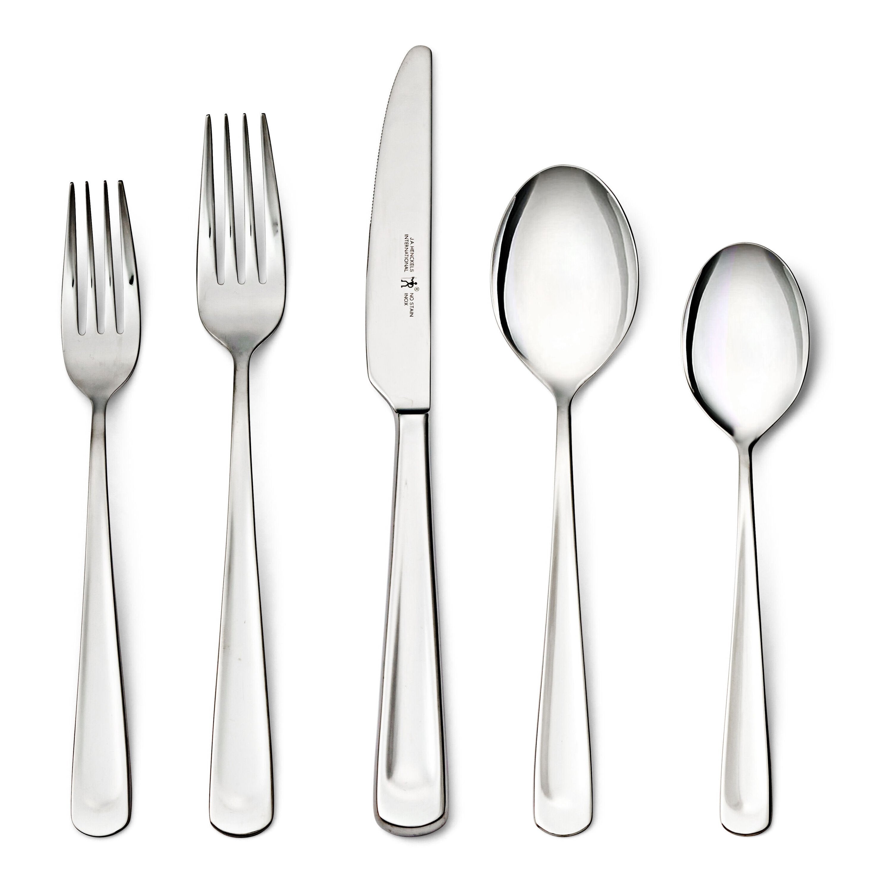 Henckels Silvano  45-pc, 18/10 Stainless Steel, Flatware Set