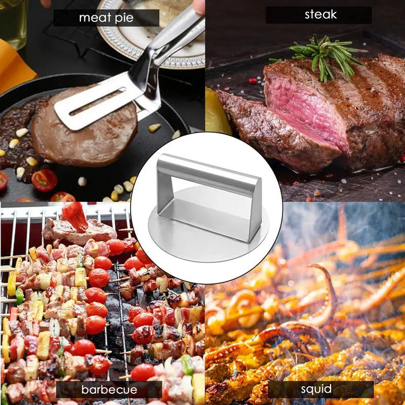 Grill & Griddle Press for Smash Burgers, BBQ, and Flat Top Cooking