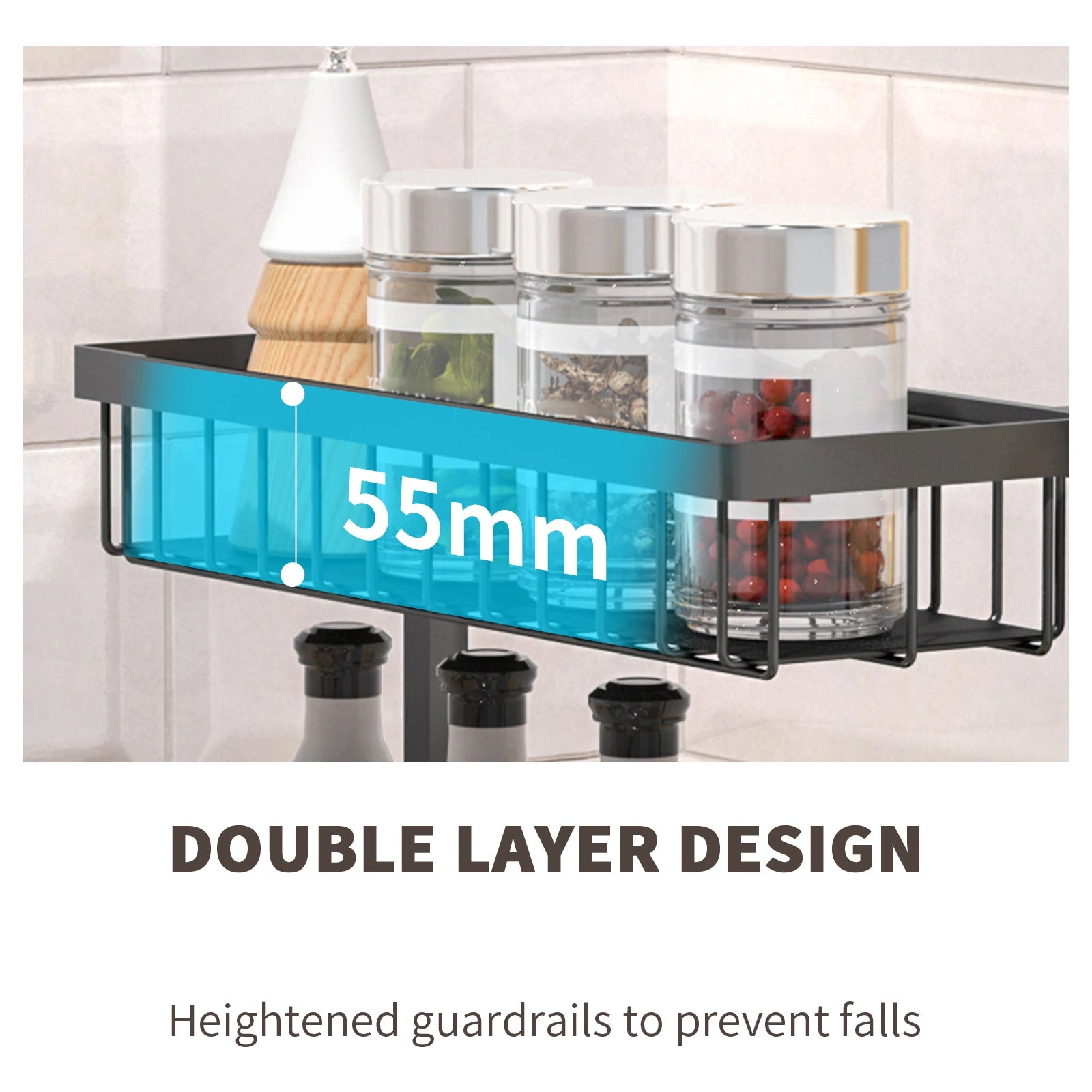 Under Sink Organizers and Storage 2 Tier Slide Out Kitchen Cabinet Organizer Sturdy Metal Bathroom Cabinet Organizer