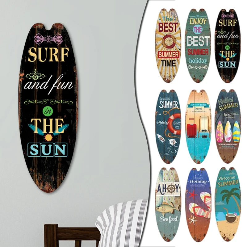 Beach Theme Welcome Sign for Home, Bar & Summer Decor