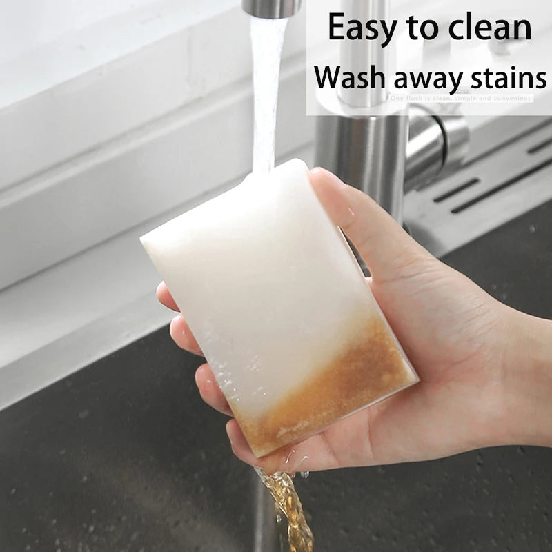 White Magic Sponge Eraser – 100x70x30mm Melamine Foam Cleaner