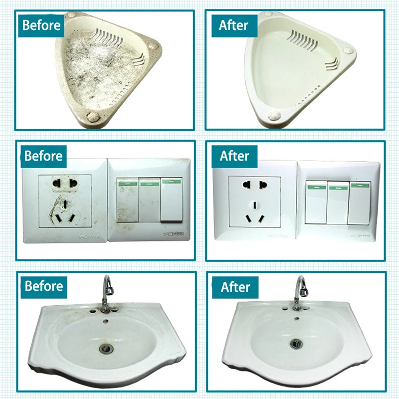 White Magic Sponge Eraser – 100x70x30mm Melamine Foam Cleaner