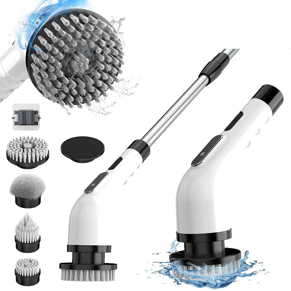 9-in-1 Electric Cleaning Brush – Cordless, Multifunctional, Rotating Scrubber