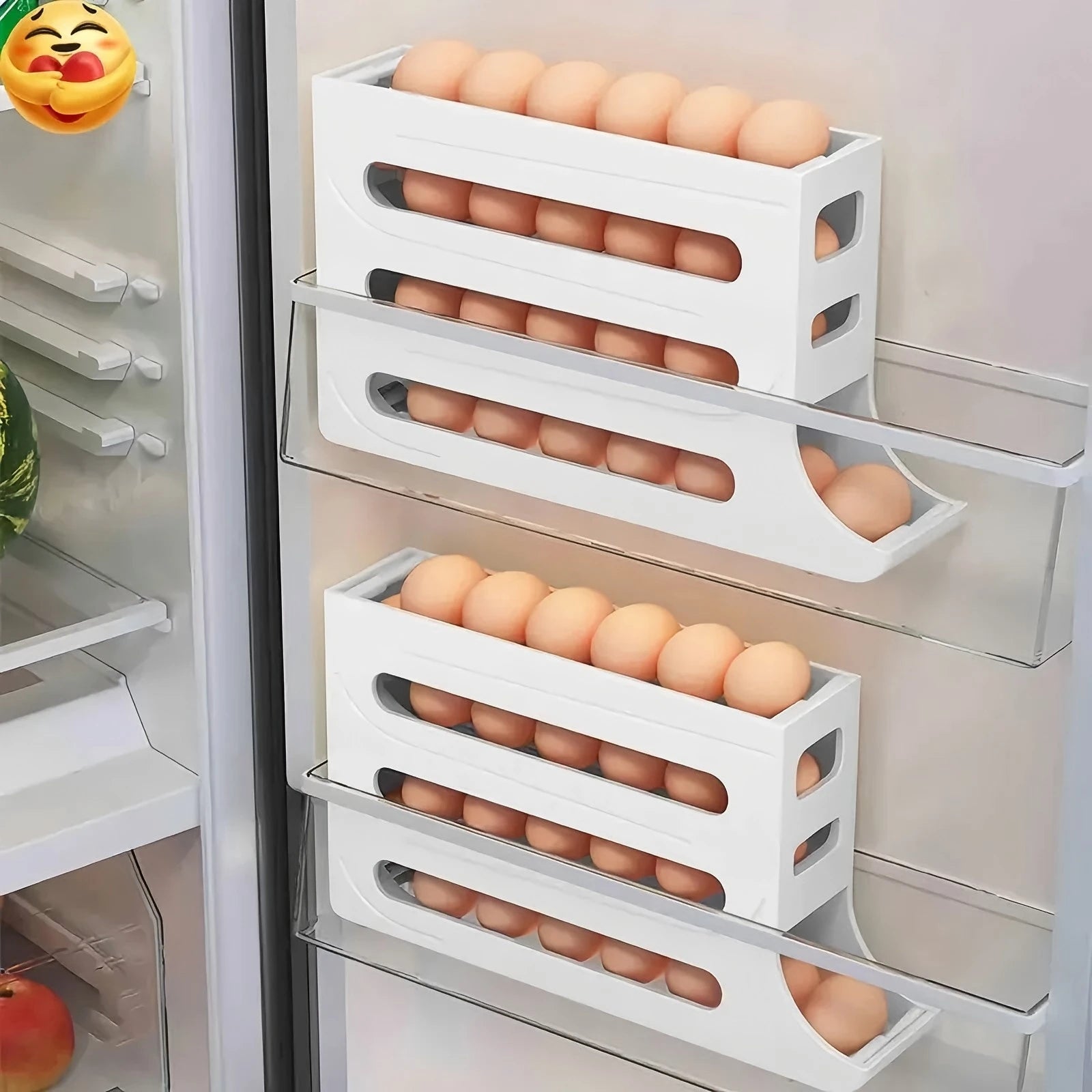Automatic Egg Dispenser Storage Rack for 30 Eggs