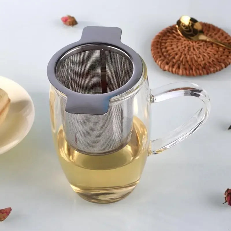 Stainless Steel Tea Strainer – Reusable Spice & Loose Leaf Tea Infuser